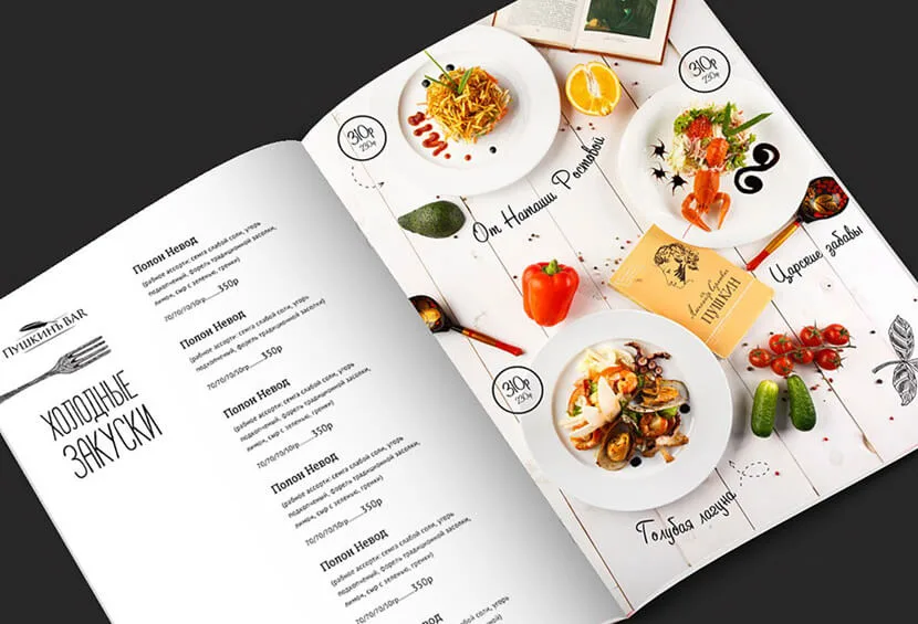 Báo giá thiết kế menu cho nhà hàng, quán cafe, quán ăn - Yatame Media