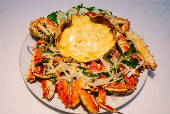 Cua hoàng đế nướng phô mai