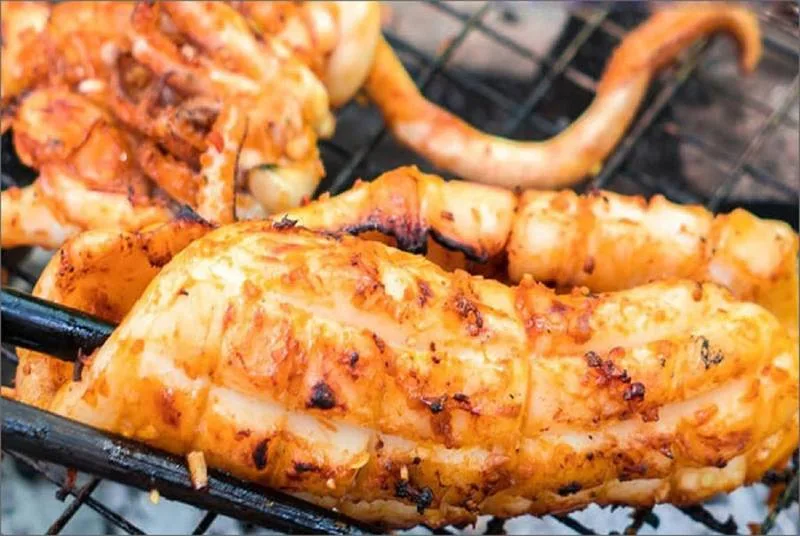 Cách Chế Biến Mực Lá Nướng Sa Tế
